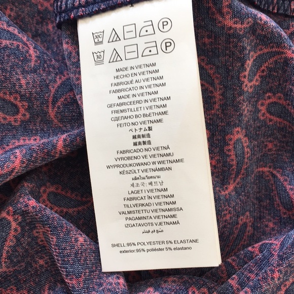 Michael Kors Women’s Dress XXL Navy Scarlet Red Short Sleeves long zipper NWOT - Picture 11 of 11